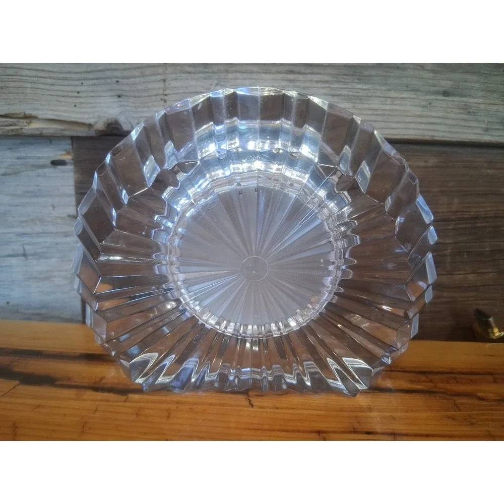 VINTAGE 1995 Staiger Germany & Cristal D' Argue France 24% Lead Crystal Clock